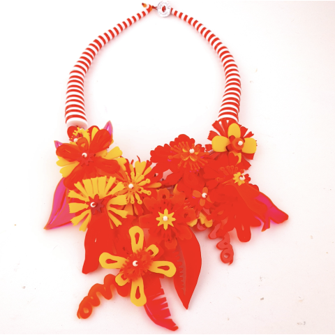 Jungle Flower Necklace by Christina Darras